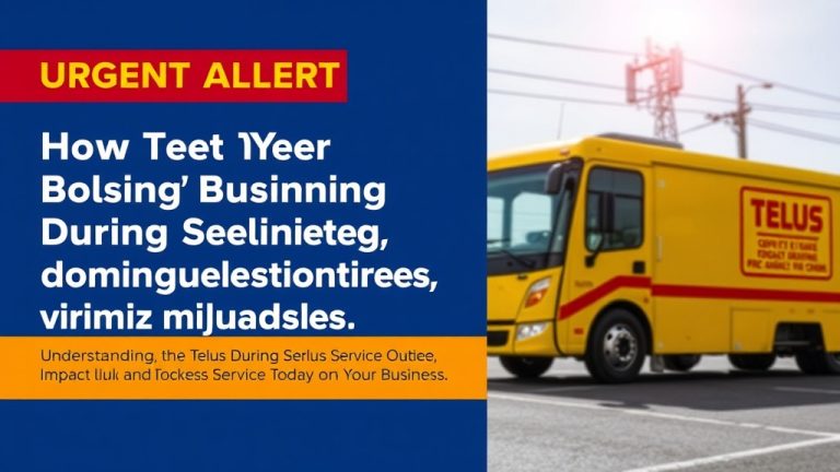 Urgent Alert: How to Protect Your Business During Today’s Telus Service Outage and Minimize Disruption