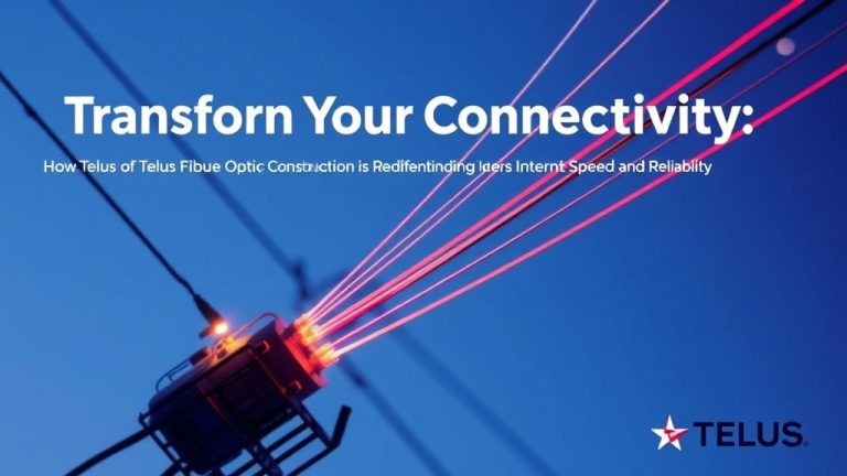 Transform Your Connectivity: How Telus Fibre Optic Construction Is Redefining Internet Speed and Reliability