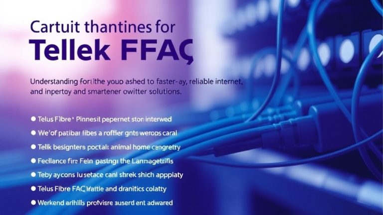 Unlock the Answers You Need: Telus Fibre FAQ for Faster, Reliable Internet and Smarter Home Solutions