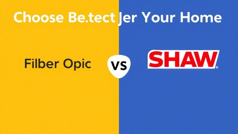 Choosing the Best for Your Home: Comparing Telus Fibre Optic and Shaw for Speed, Reliability, and Value