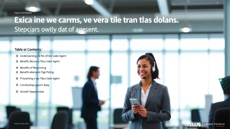 Elevate Your Career with a Telus Sales Agent Role: Unlock Benefits and Growth Opportunities