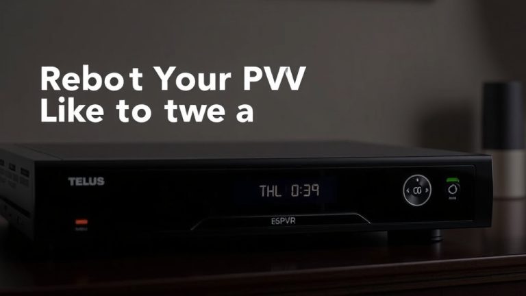 Reboot Your TELUS PVR Like a Pro: Simple Steps to Restore Perfect Performance
