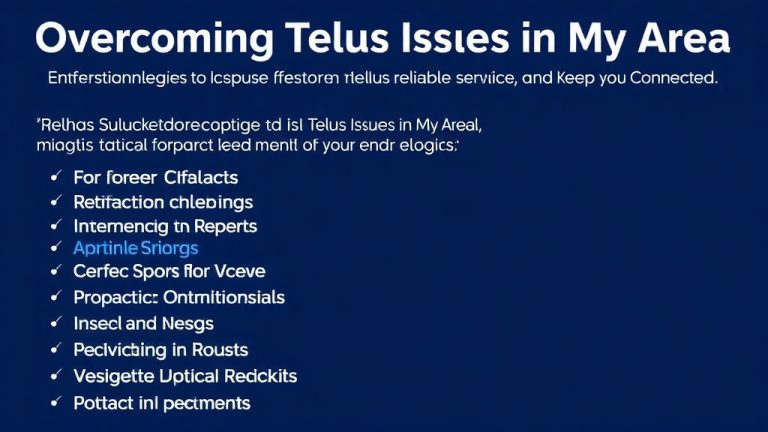Overcoming Telus Issues in My Area: Proven Strategies to Restore Reliable Service and Keep You Connected