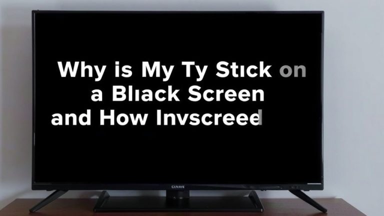 Troubleshooting Guide: Uncover the Real Reasons Why Is My TV Stuck on a Black Screen and How to Fix It Quickly