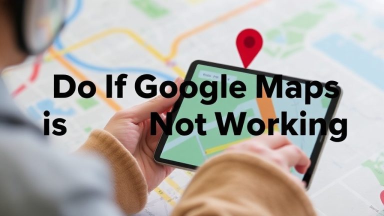 What to Do If Google Maps Is Not Working: Expert Tips to Get Directions Back on Track