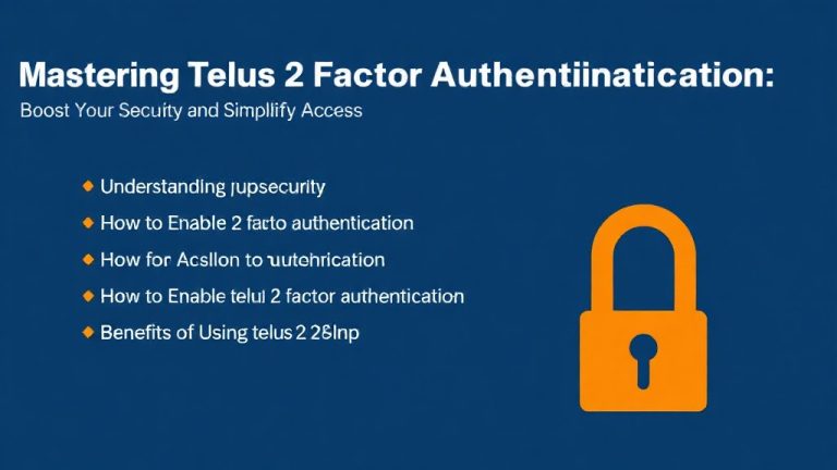 Mastering Telus 2 Factor Authentication: Boost Your Account Security and Simplify Access
