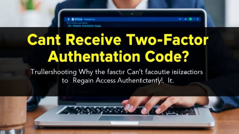 Cant Receive Two Factor Authentication Code? Discover Quick Solutions to Regain Access Instantly