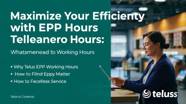 Maximize Your Efficiency with Telus EPP Working Hours: What You Need to Know for Seamless Service