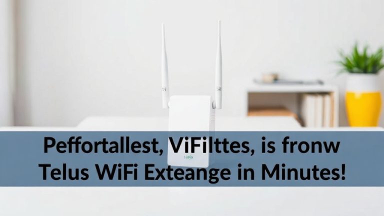 Effortless Telus WiFi Extender Setup: Unlock Faster, Broader Coverage in Minutes